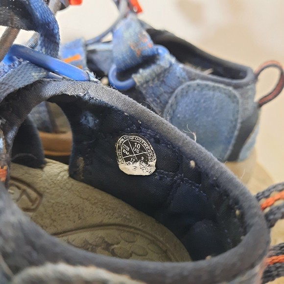 Kids Blue and Gray Outdoor Sandals - Picture 5 of 9